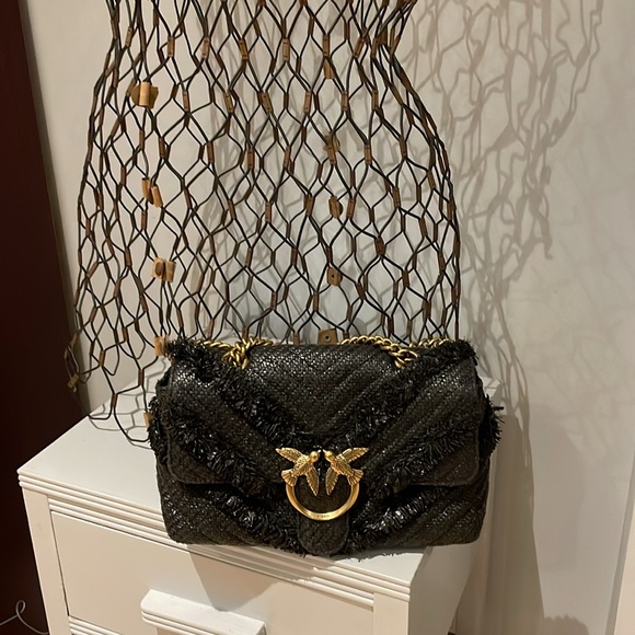 Pinko Handbag - Black with Gold Birds - Picture 17 of 17